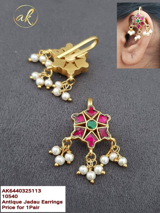 Anitique Jadau Earrings For You
