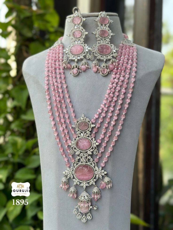 Super Hit Sal Disocunt offer Apsara Pink Necklace Set